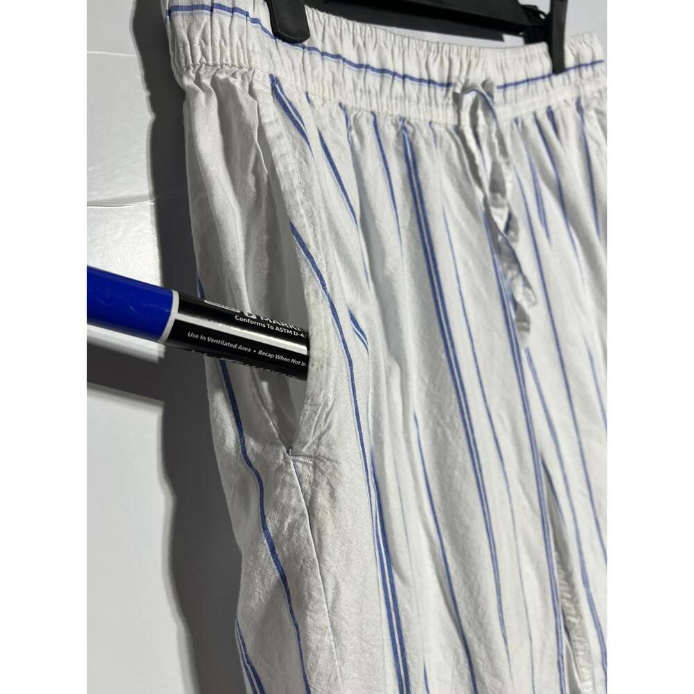 Auden Women's Blue and White Striped Lounge Pants Size M - Picture 7 of 8